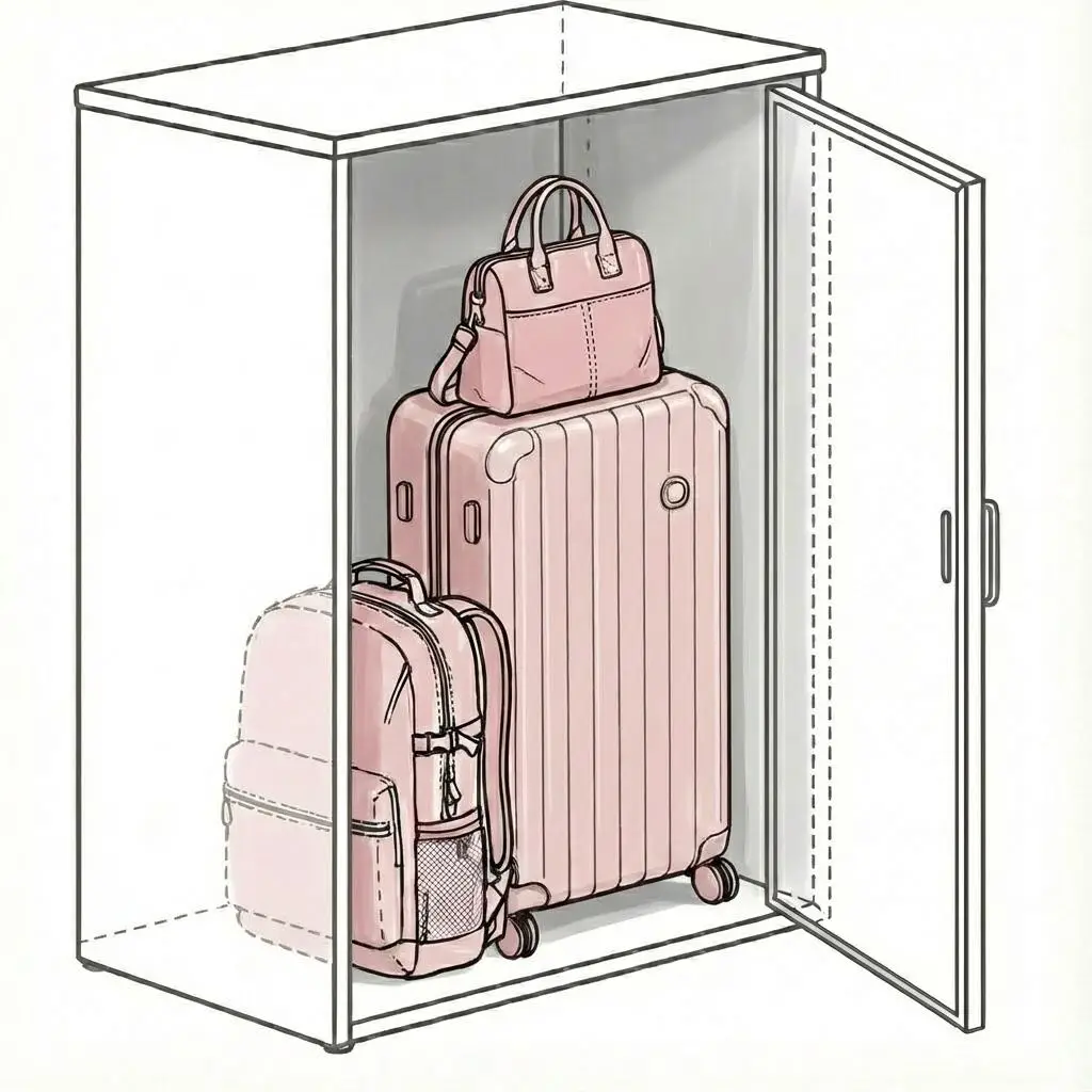 Taquilla para maleta de cabina y mochila